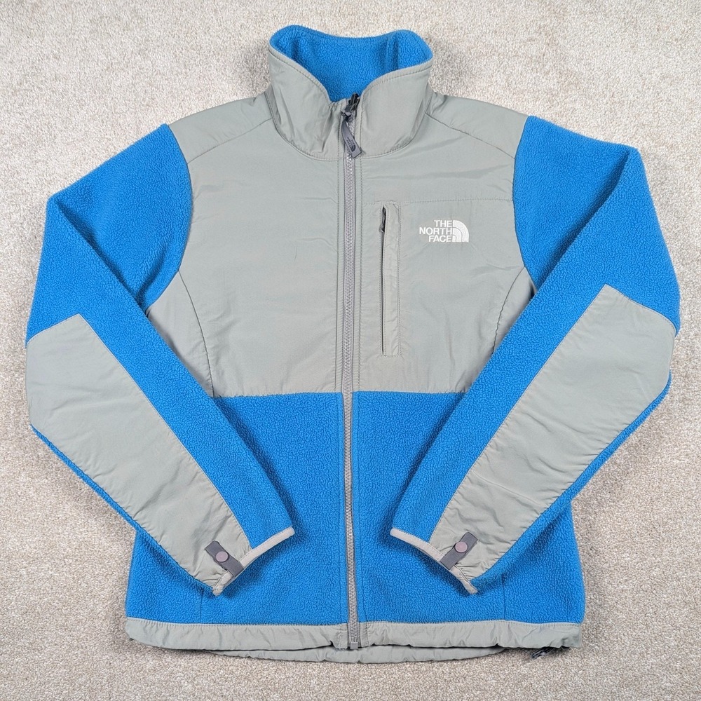 The North Face Jacket Womens Small Blue Gray Denali Polartec Fleece Full‎ Zip - Picture 2 of 12